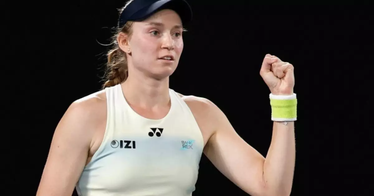   Теннисші Елена Рыбакина Аустралиядағы турнирдің финалына шықты   