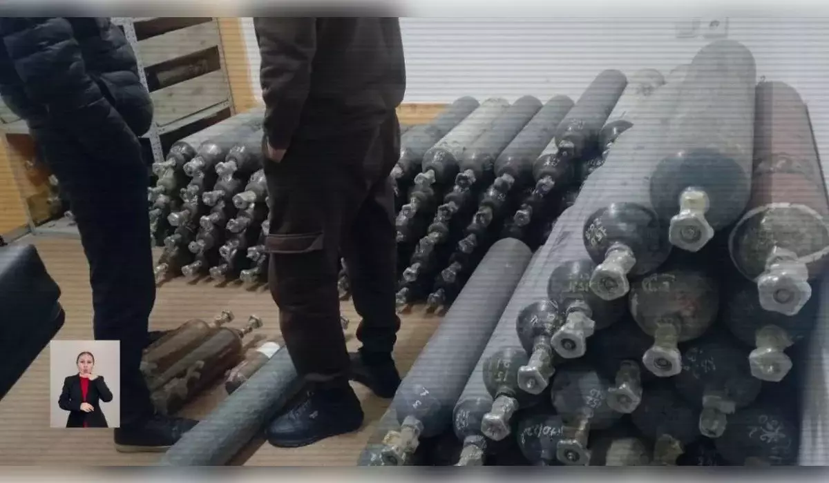 416 баллонов на складе: как полиция накрыла поставщиков «веселящего газа» в Шымкенте
