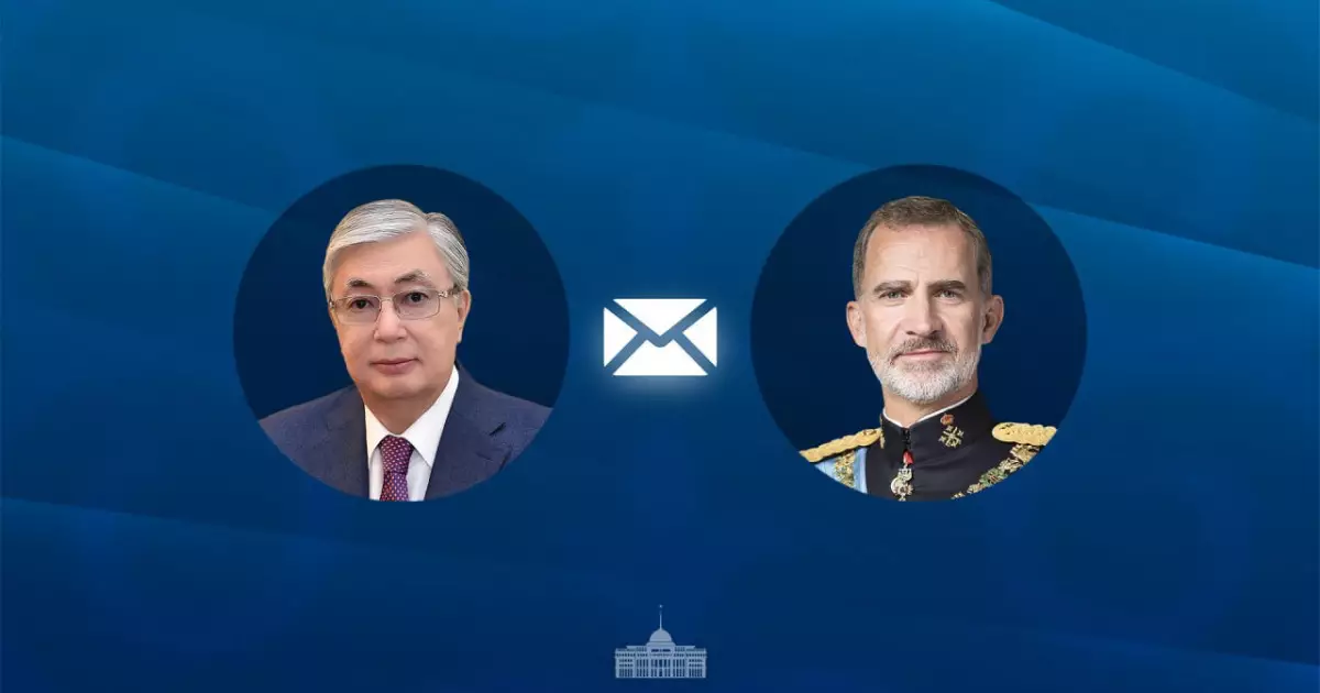   Мемлекет басшысы Испания Короліне құттықтау жолдады   