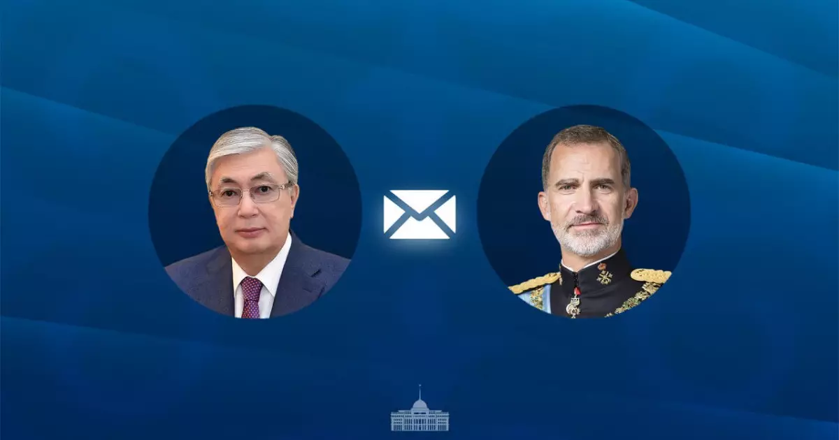  Мемлекет басшысы Испания Короліне құттықтау жеделхатын жолдады 