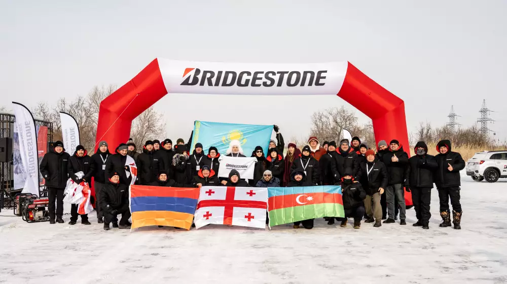 В Астане протестировали зимние шины Bridgestone