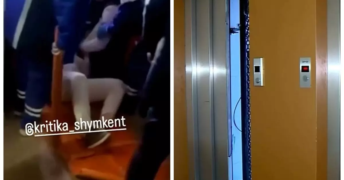  Шымкентте лифт 8-қабаттан құлап, кабинадағы қыз ауыр жарақат алды 