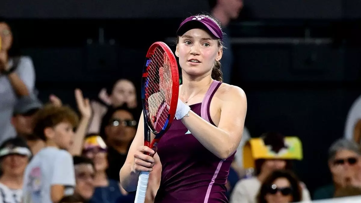 Елена Рыбакина на старте в историческом финале Australian Open