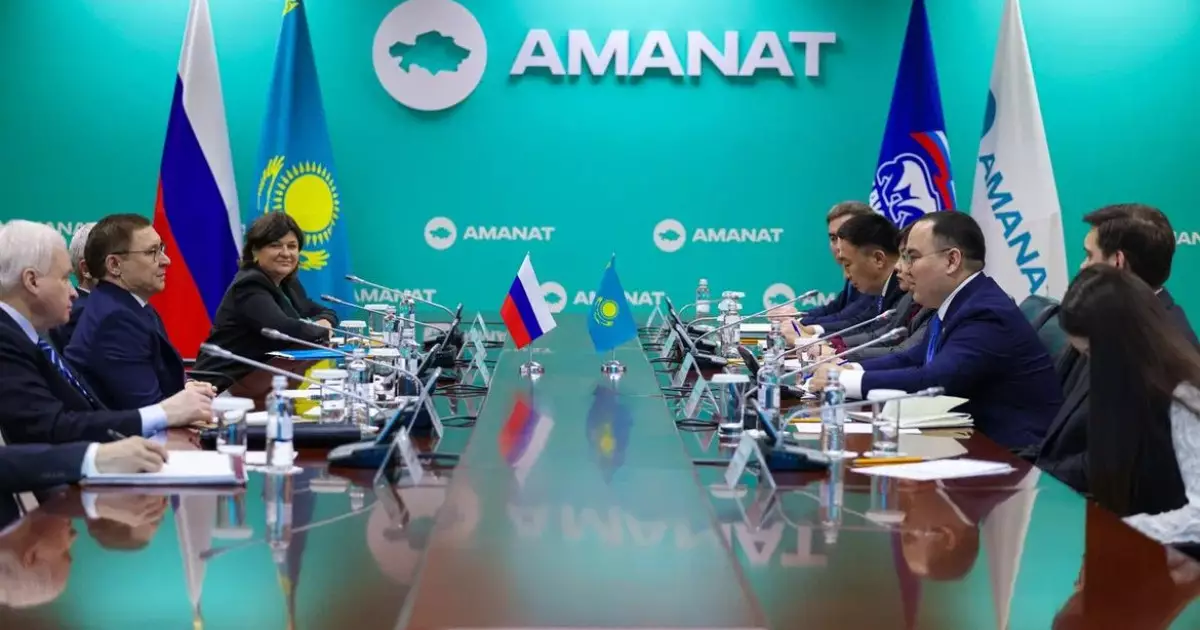   «AMANAT» пен «Единая Россия» өкілдері саяси ынтымақтастықты дамыту жөнінде кездесті   