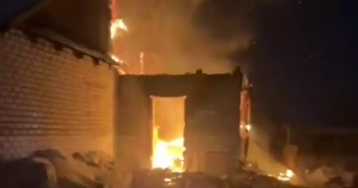  Қостанай облысында тұрғын үйде өрт болып, бір адам күйік алды 