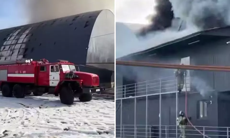 Пожар на спортивном объекте произошел в Алматинской области