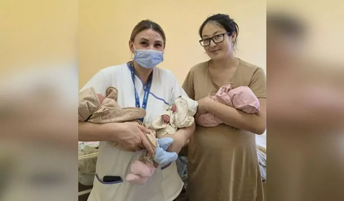 В Костанае родилась тройня – первая за три года