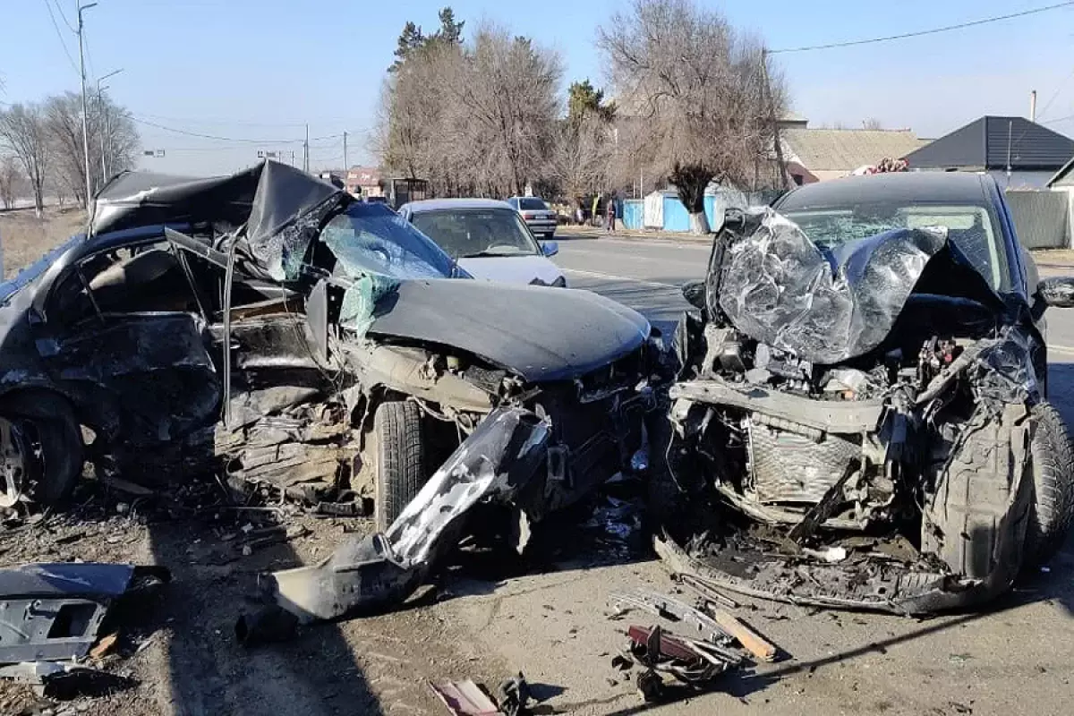 Смертельное ДТП на трассе под Талдыкорганом попало на видео