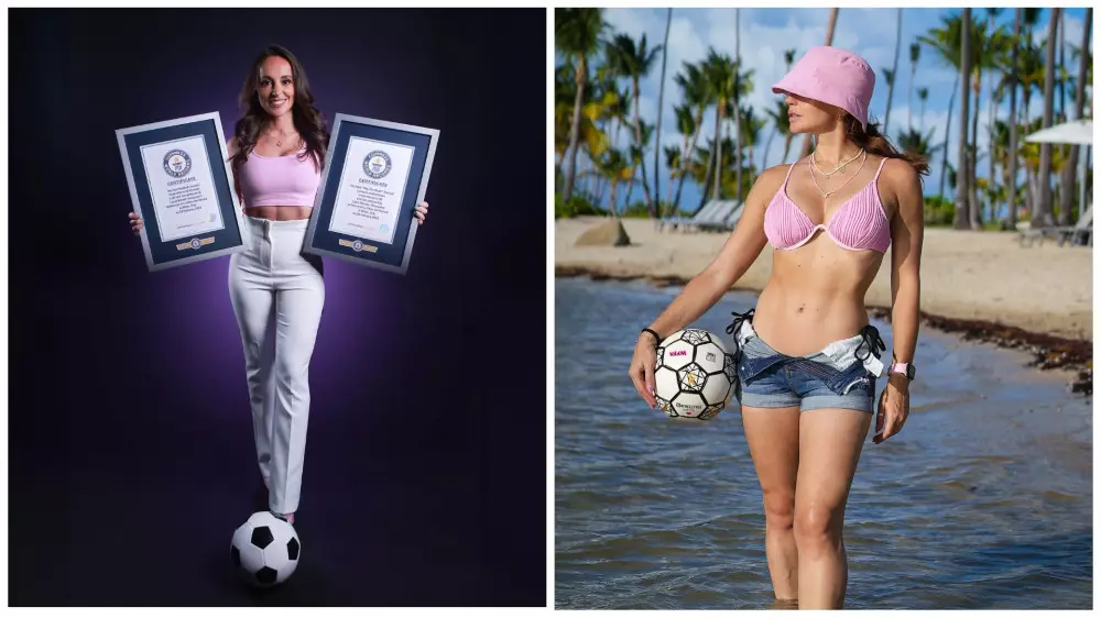 Красотка-футболистка установила невероятный рекорд Гиннесса
