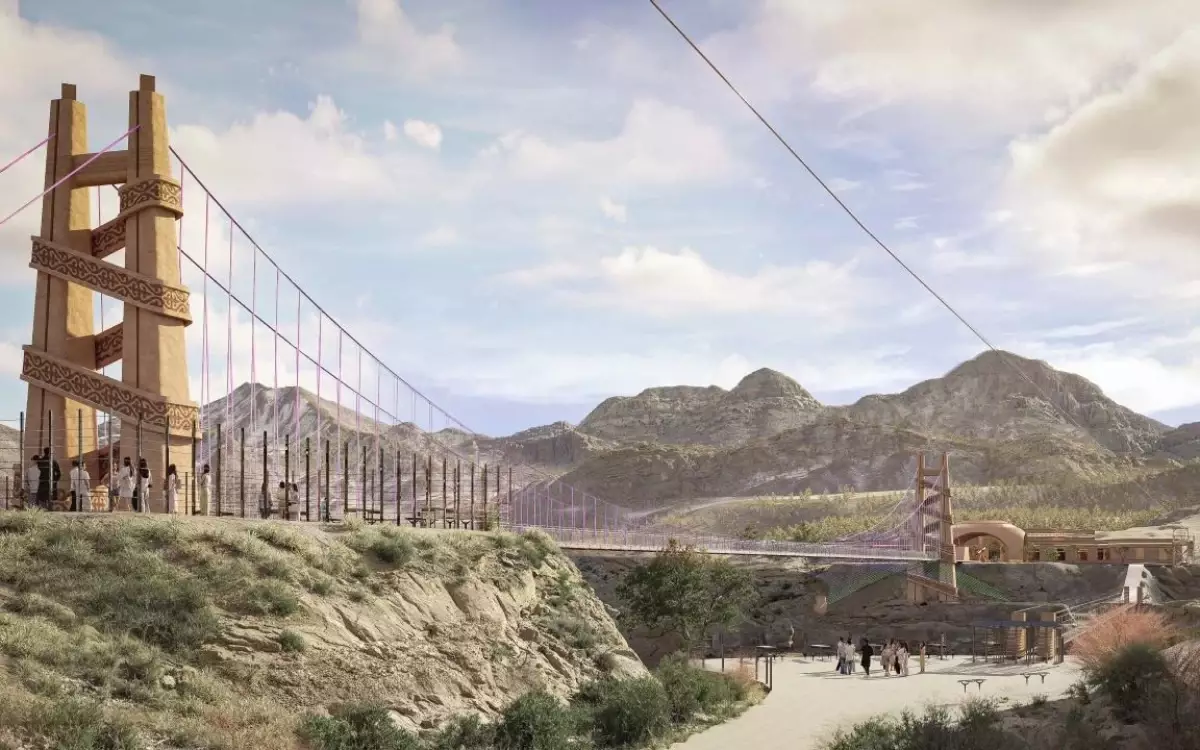 Шарын шатқалына салынатын шыны көпірдің жаңа дизайны көрсетілді