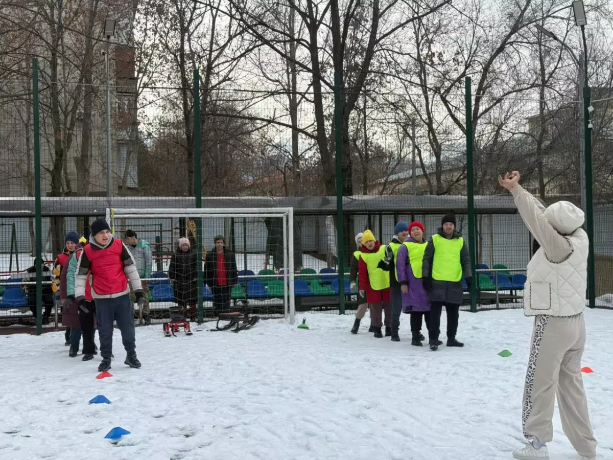 В КГУ «Центр социальных услуг «Алатау» прошли спортивные соревнования «Қысқы ойындар»