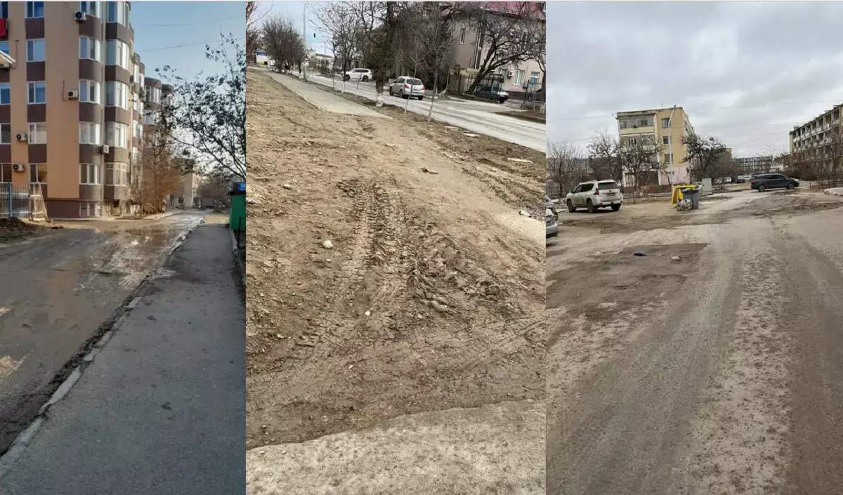 Дороги как после бомбежки: жители 3 микрорайона жалуются на работу КЖСА - новости на Lada.kz 04.02.2026