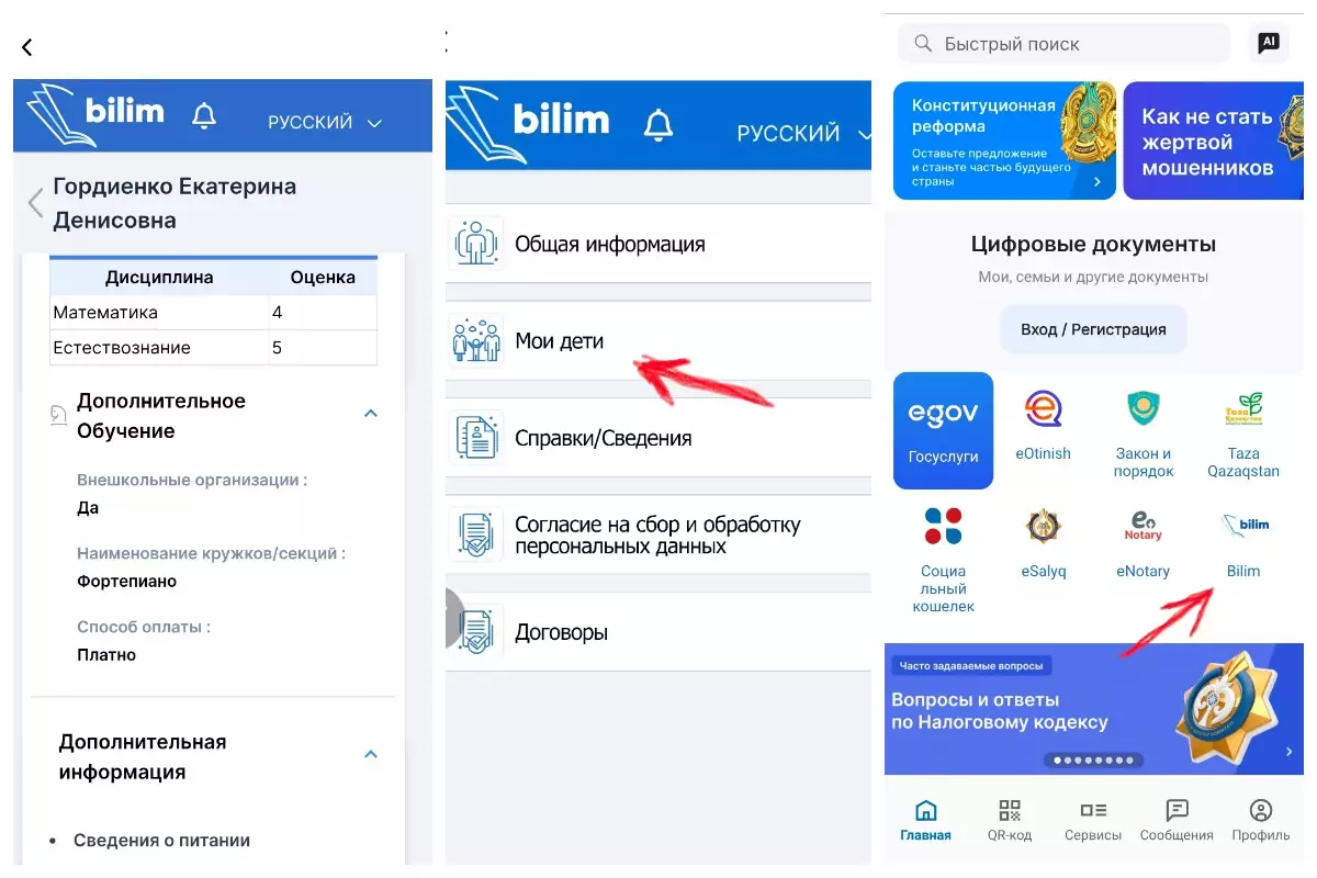 Астаналық eGov жүйесінен баласының өзі тіркемеген секцияларға жазылып тұрғанын байқады