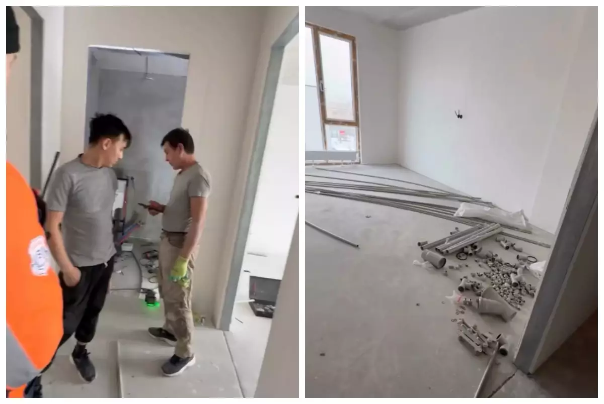 Алматыда құрылысшылар пәтерді шатастырып алып, басқа адамның үйінің жөндеу жұмыстарын жасаған