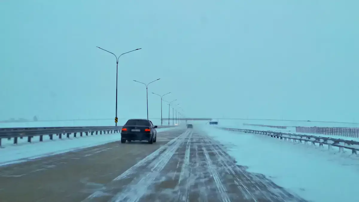 В Мангистау закрыли очередную трассу - новости на Lada.kz 05.02.2026