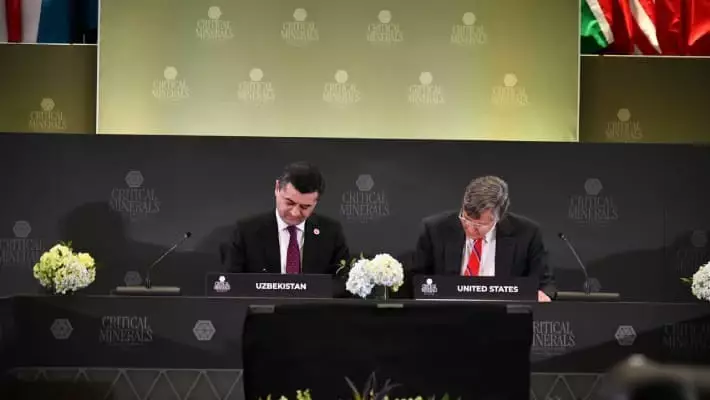 Узбекистан и США подписали меморандум в сфере критических минералов