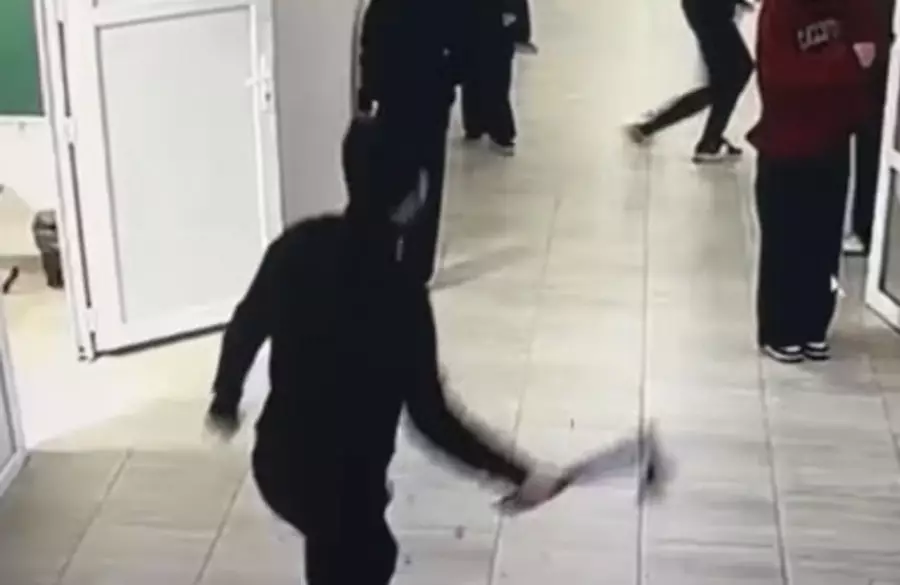 Жасөспірім мектепте балтап ұстап жүрген видео тарады: Атырау облысында екі оқушы жарақат алды