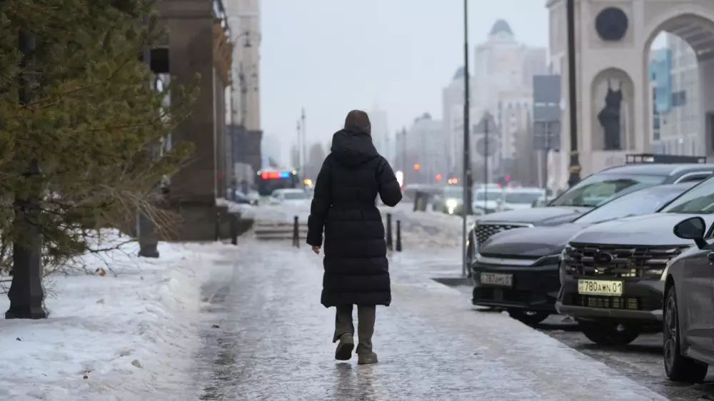 Депутат предложил не убирать весь снег и лёд с тротуаров в Астане