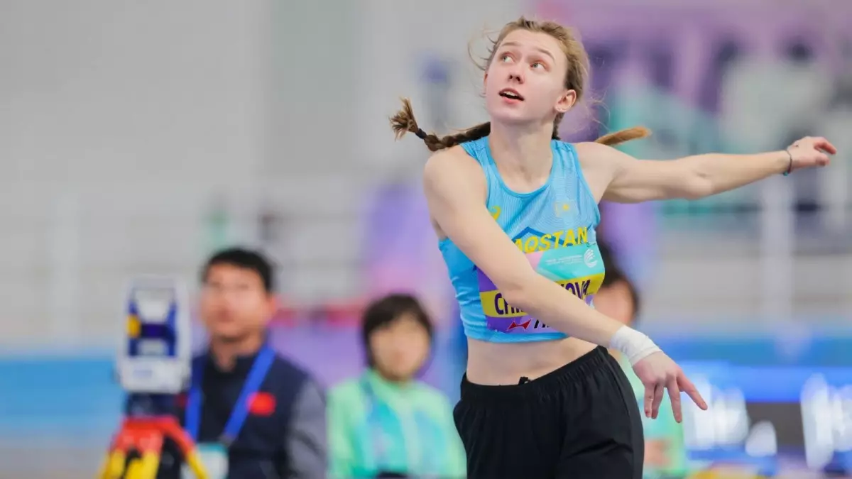 Жеңіл атлет Алина Чистякова Азия чемпионатынан алтын алды