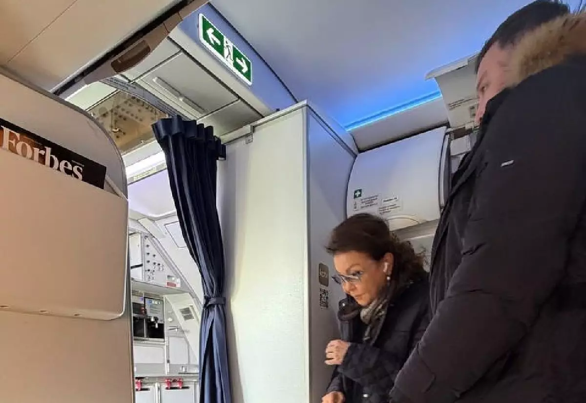 "Оққағары бар": Дариға Назарбаева Астана – Алматы бағытындағы тұрақты рейспен ұшқан