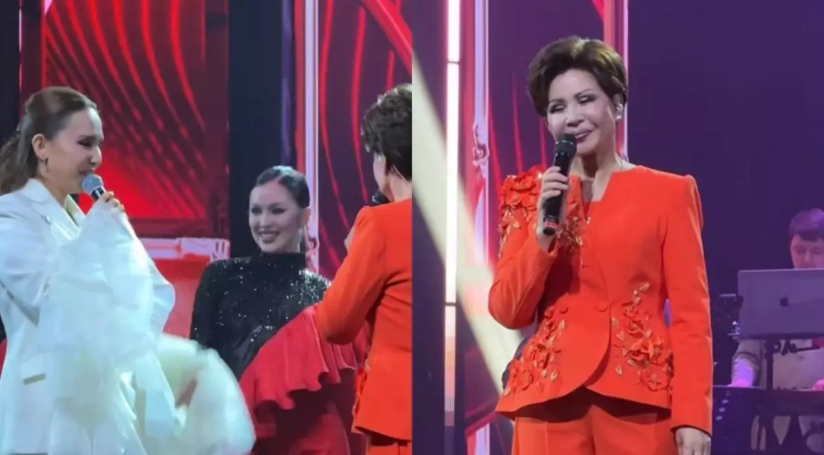 «Өз көйлегін сыйға тартты»: Роза Рымбаева Диана Исмаилды ерекше сыймен қуантты (ВИДЕО)