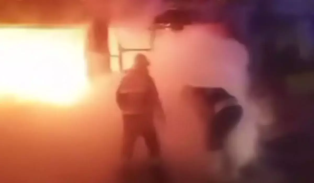 Крупный пожар потушили в мебельном цехе в Алматинской области (ВИДЕО)