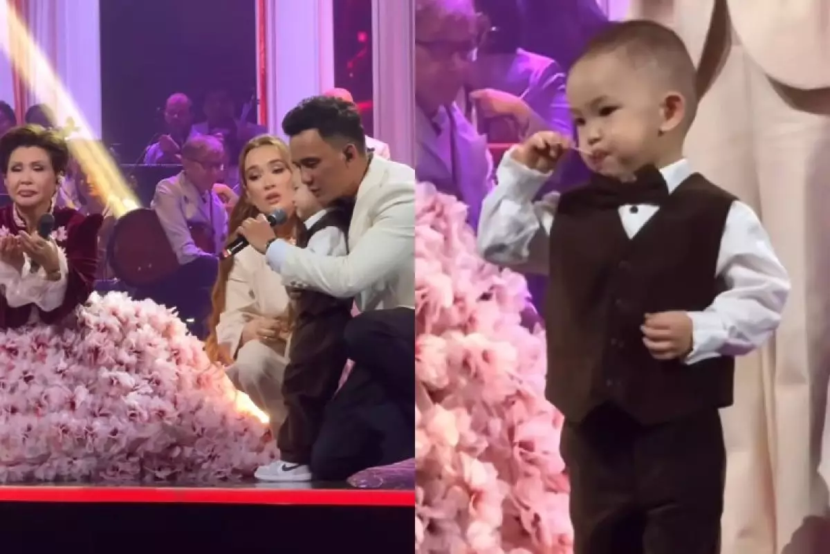 «Бақыт үйде көп болсын!»: Роза Рымбаеваның немересі концертте елге бата берді (ВИДЕО)