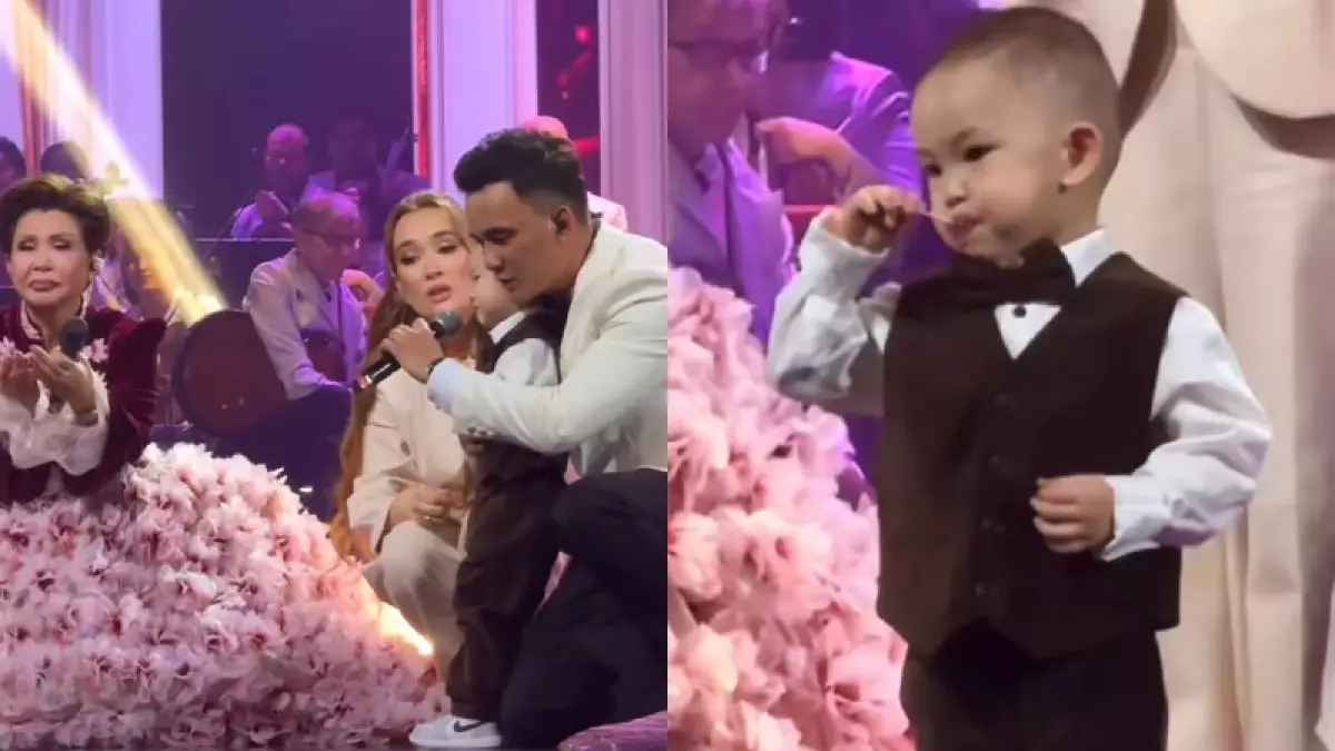 "Күнде-күнде той болсын!": Роза рымбаеваның немересі концертте елге бата берді (ВИДЕО) 