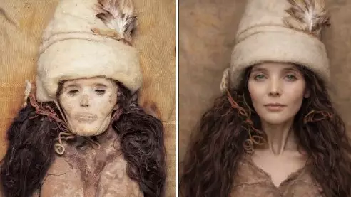 ИИ оживил тохаров - европеоидный народ из Китая