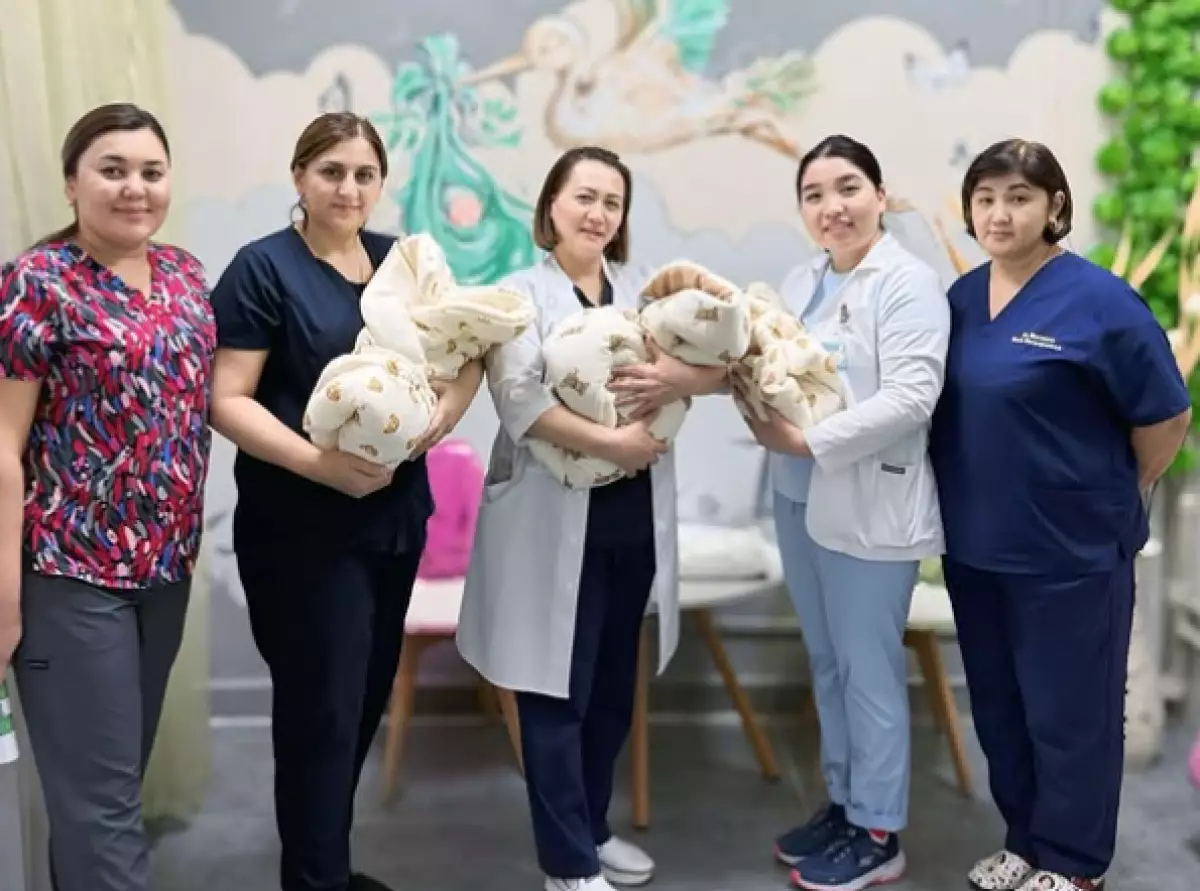 Тройня родилась в Туркестанской области