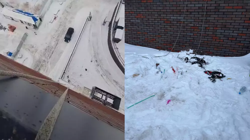 В Астане промышленный альпинист упал с крыши строящегося ЖК