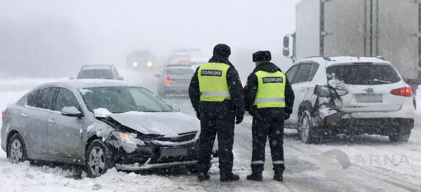 Семейде қолайсыз ауа райында жол көлік оқиғалары тіркелуде