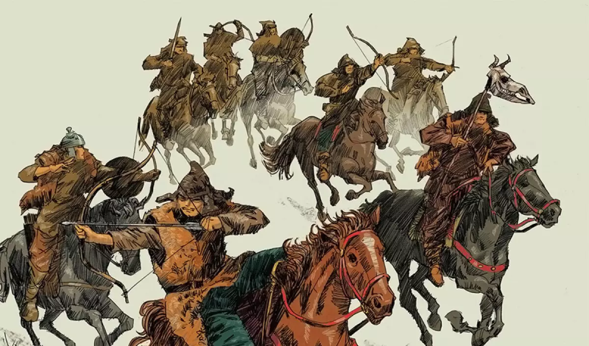 Тұлғама, моңғол диірмені: Қазақтың дәстүрлі ұрыс тактикалары