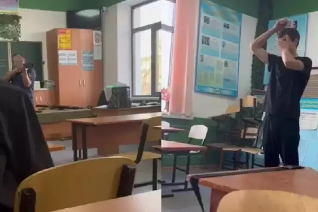 Алматыда колледжде оқытушы студенттің басына нысана қойып, оқ атқан (ВИДЕО)