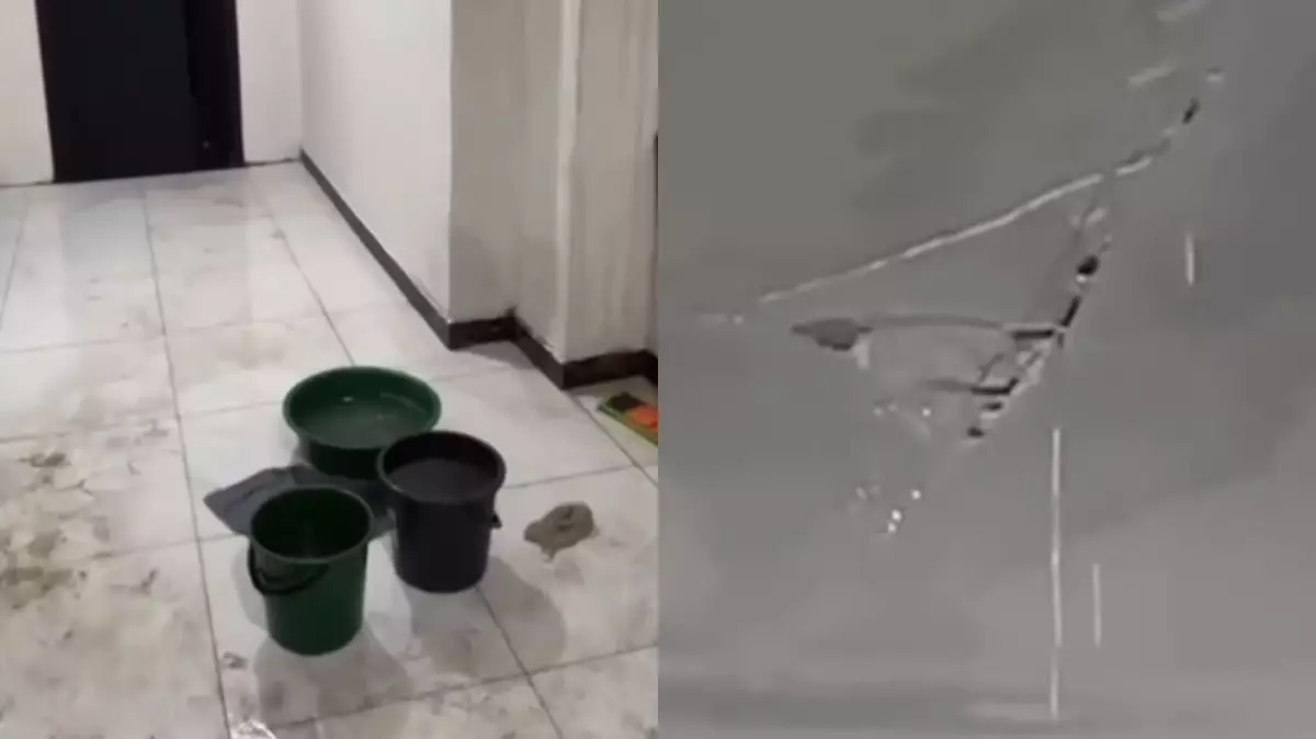 Қарағандыда су жаңа тұрғын үйді су басты (ВИДЕО)