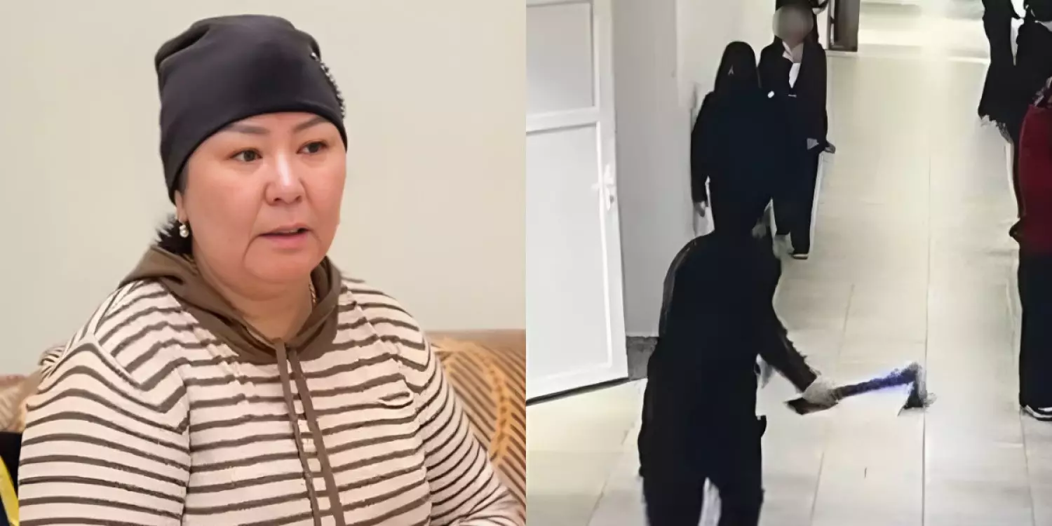 "Балам зәбір көрген": қолына балта алып жүгірген оқушының анасы шындықты айтты