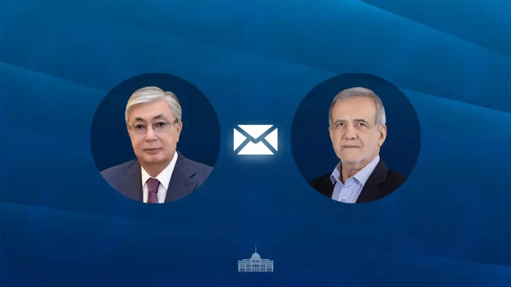 Токаев направил телеграмму президенту Ирана