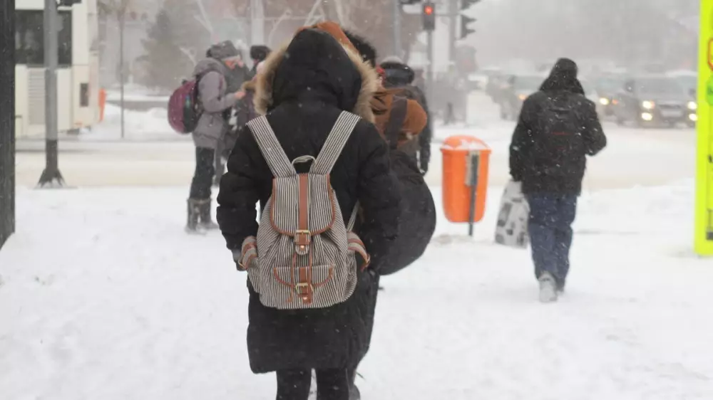 Гололёд, ветер и мороз: младшие классы второй смены перевели на удалёнку в Астане