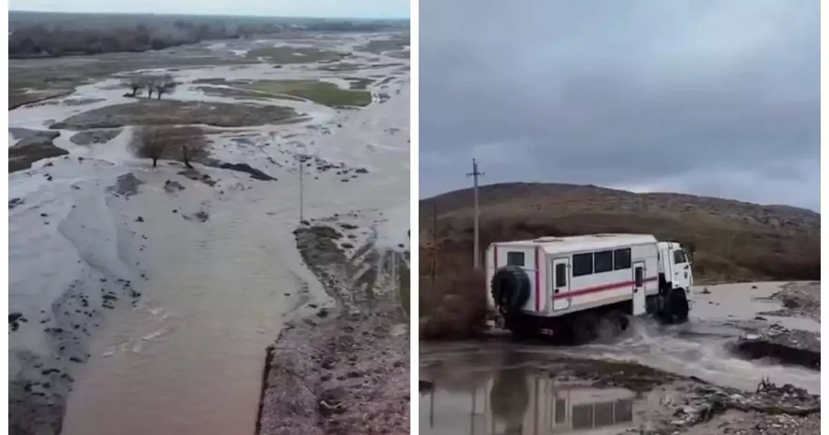  Түркістан облысында өзен тасып, 29 адам эвакуацияланды 