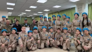 Ұлтық ұлан қамқорлығындағы мектеп-лицейде  «Ер есімі – ел есінде!» ерлік сабағы өткізілді