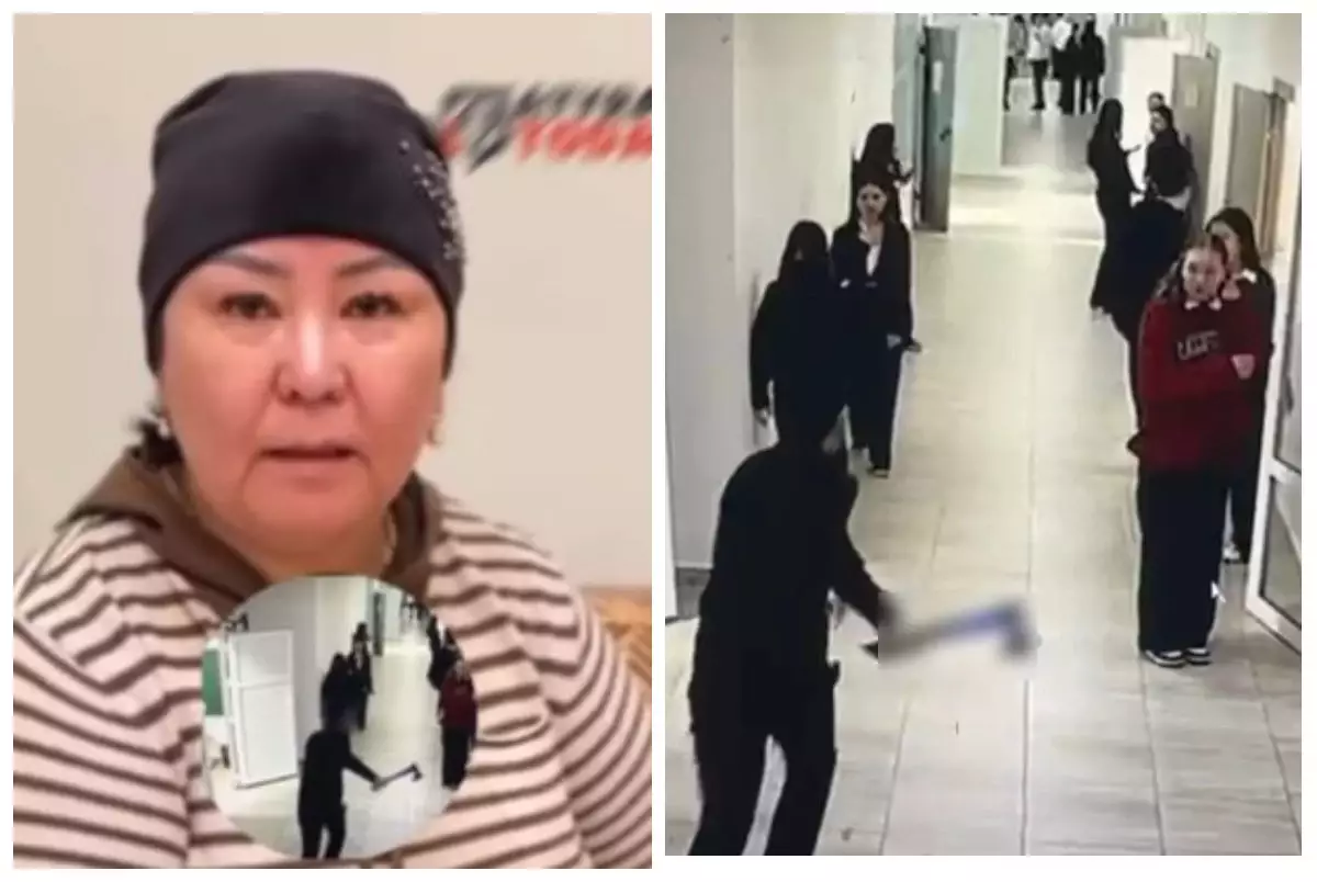 "Балам ауру емес": Атырауда мектепте қолына балта ұстап жүгірген оқушының анасы оқиғаның себебін айтты