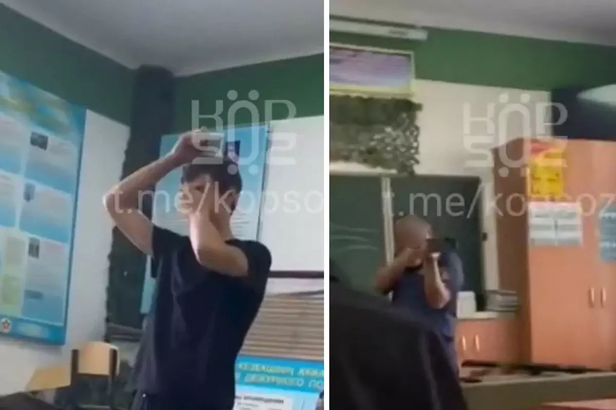 Преподаватель выстрелил  в мишень на голове студента в колледже Алматы