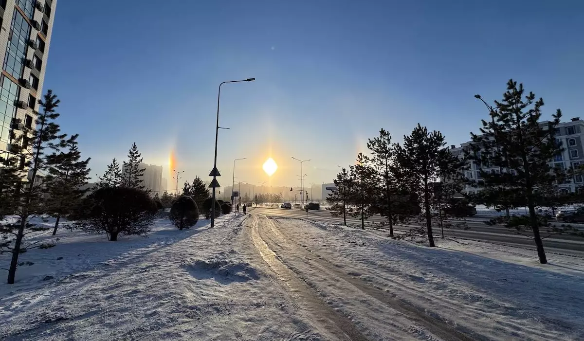 Гало могут наблюдать жители Астаны