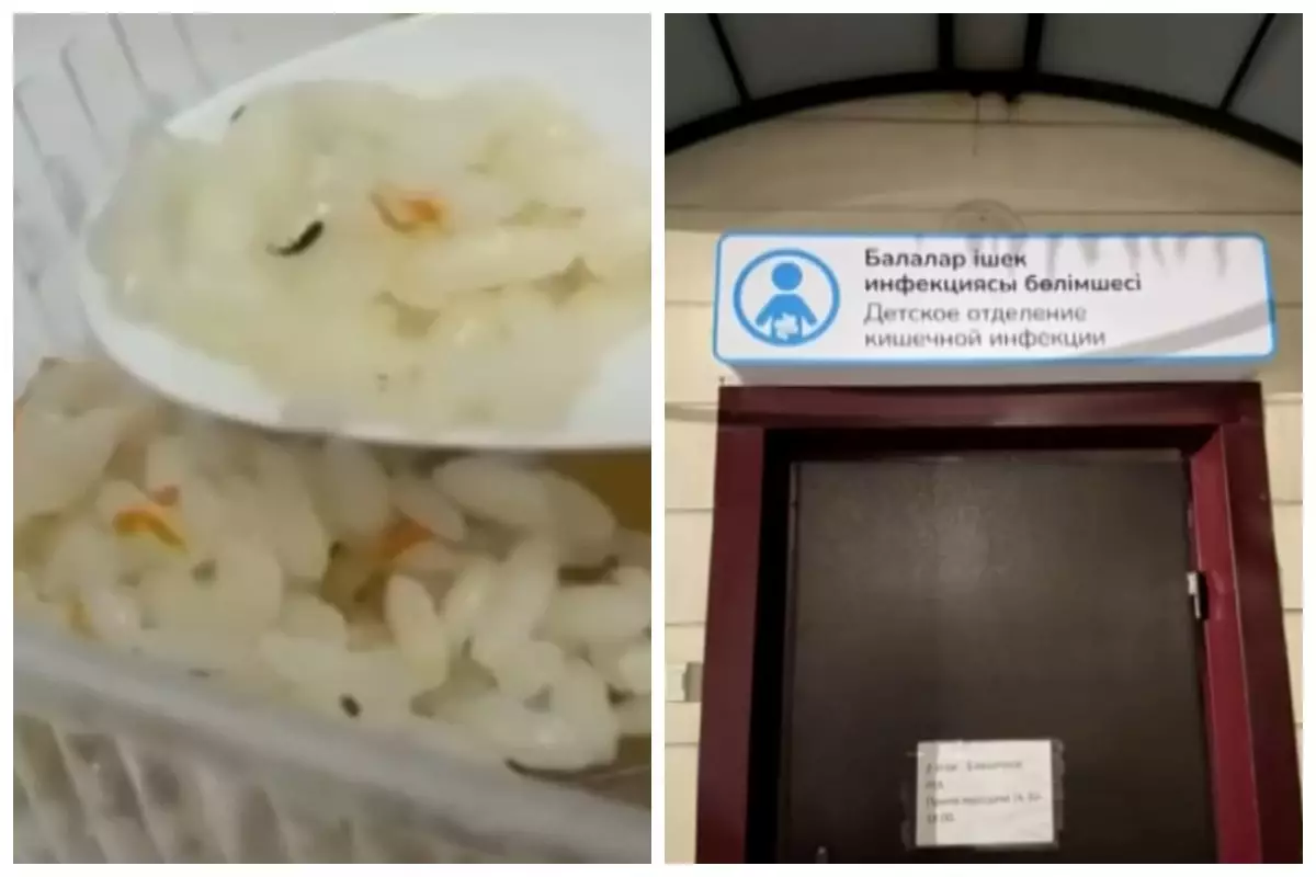 Қарағанды ауруханасында балалар тағамынан қара қоңыздар табылған