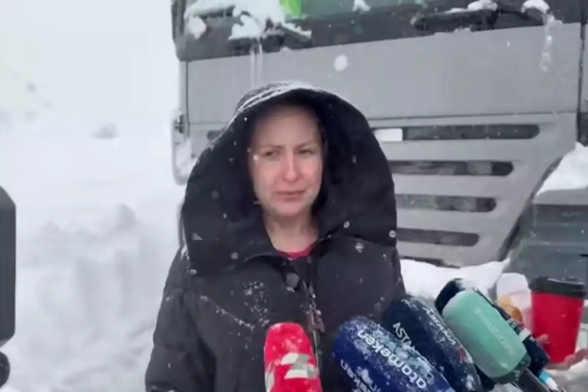 Беременной дальнобойщице помогли полицейские на трассе в Жамбылской области