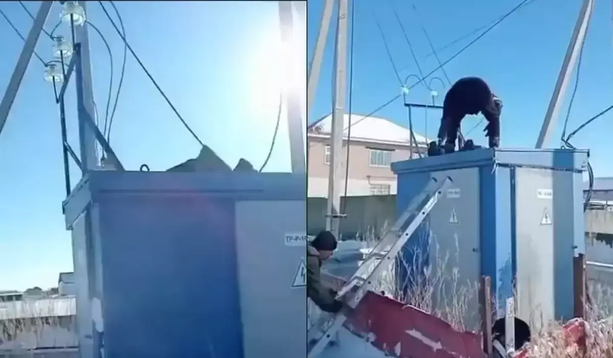 Астанада ер адам қосалқы станцияға көтерілемін деп тоққа түсті