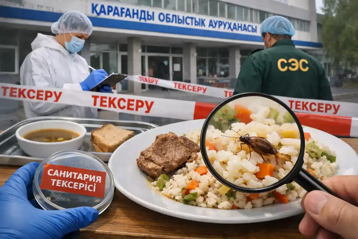 Тамақтан жәндіктер табылған: Қарағанды облыстық ауруханасында тексеру басталды