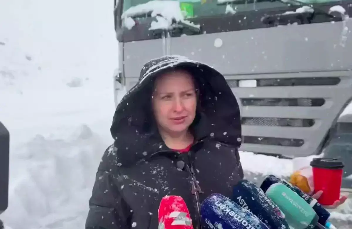 «Бір айдан кейін босанады»: Жамбыл облысында «КамАЗ» жүргізетін көпбалалы әйел қарға батып қалды (ВИДЕО)