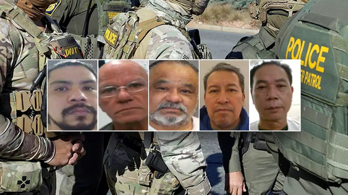 Иммиграционная полиция задержала наиболее опасных нелегальных иммигрантов, включая убийц и педофилов.