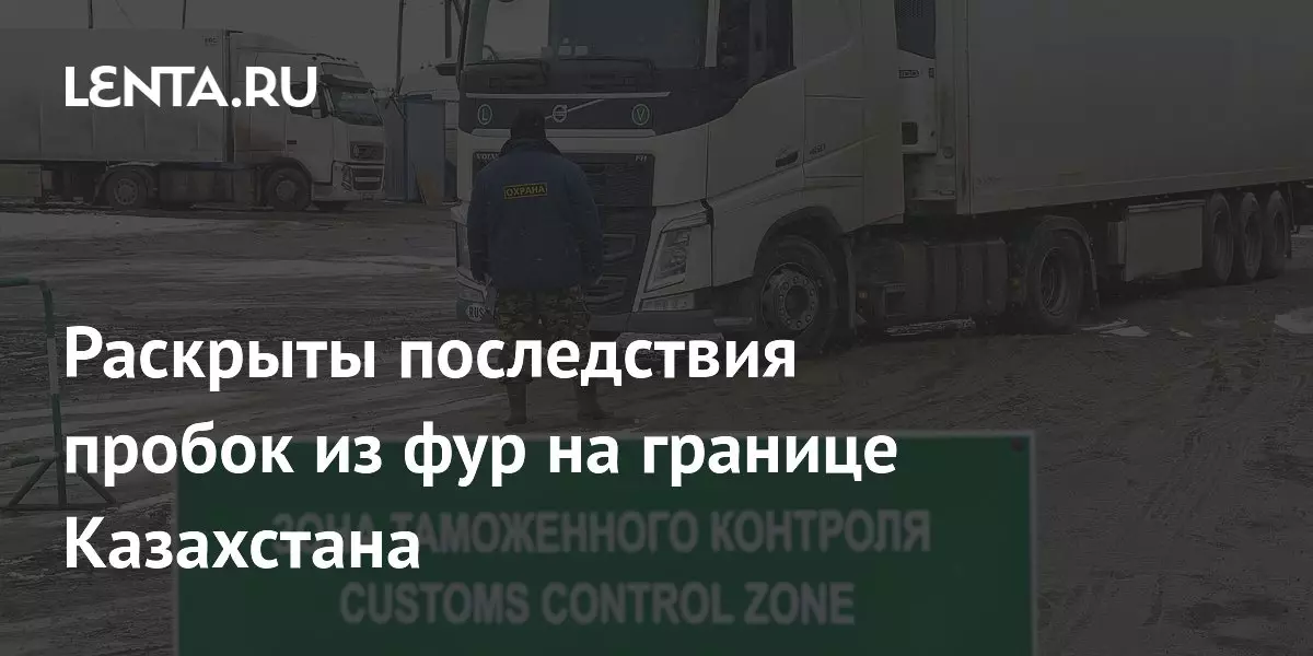 Раскрыты последствия пробок из фур на границе с Казахстаном